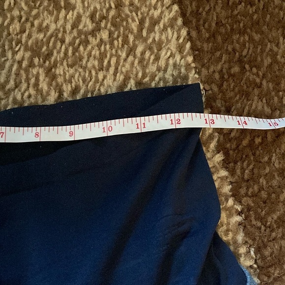 Indigo Blue Capri Pants with Elastic Waistband - Picture 9 of 12